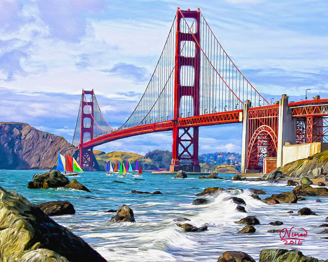 Bakers Beach view of the Golden Gate Bridge